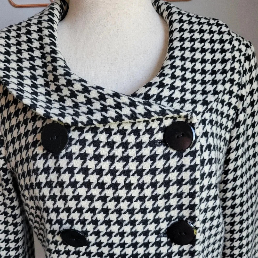 Pendleton, Houndstooth Virgin Lambs Wool Double B… - image 2